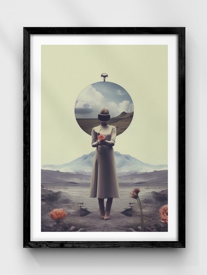 Desert and Mirror Poster