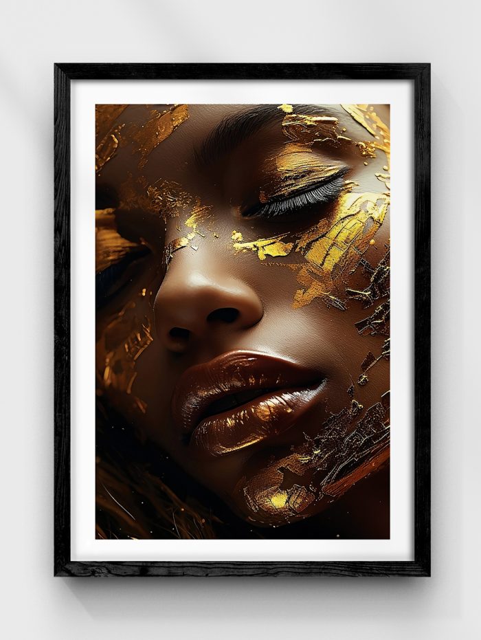 Face Gold Poster