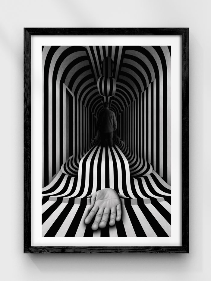 Illusioneta Black Poster