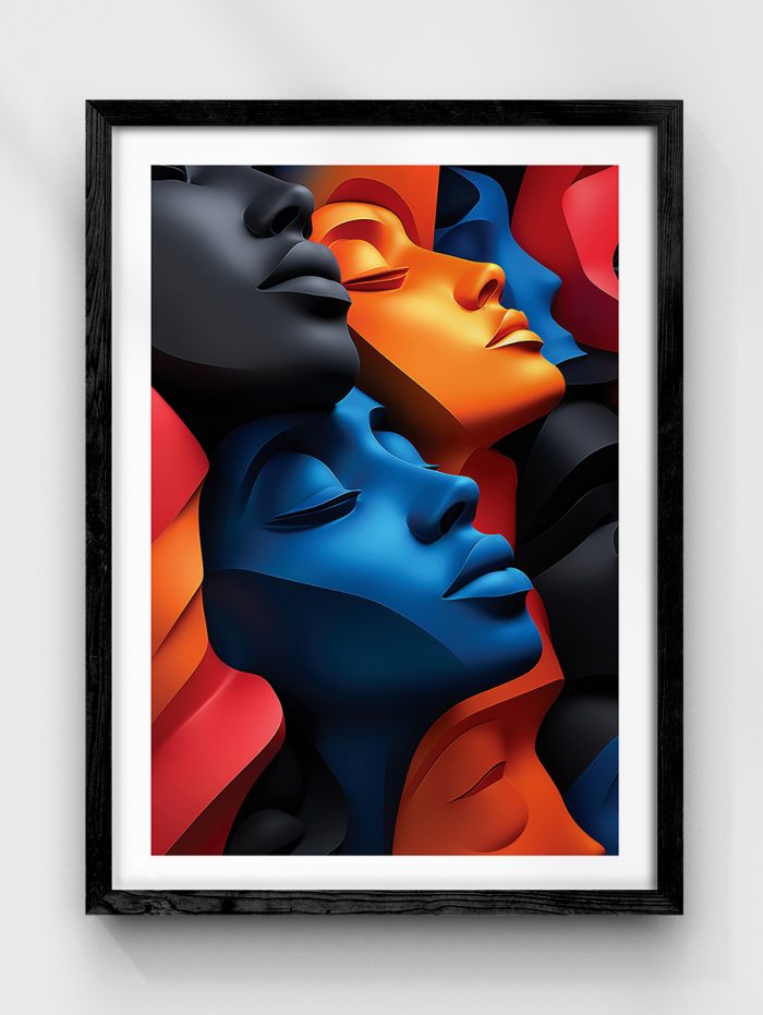 Art Faces Poster