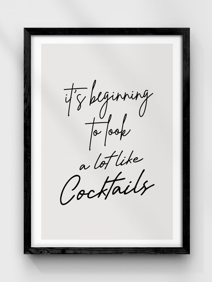 Cocktails Look Poster