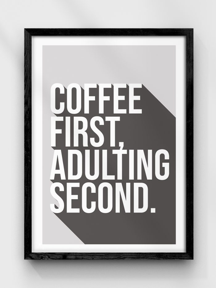 Coffee First Poster