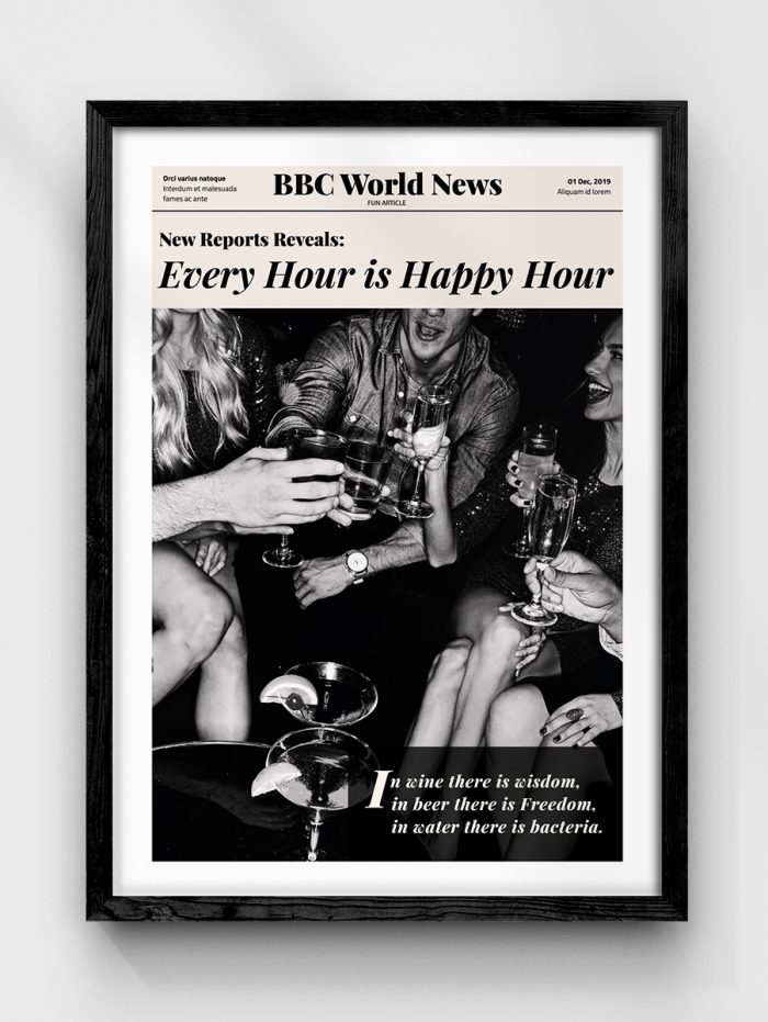 Every Hour News Poster