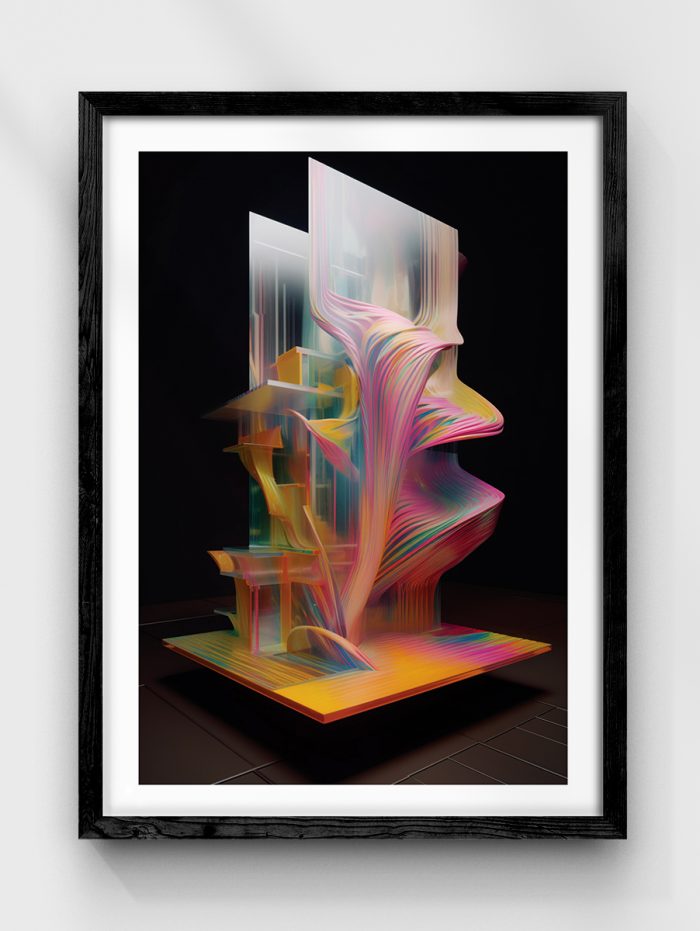 Glass Sculpture Poster