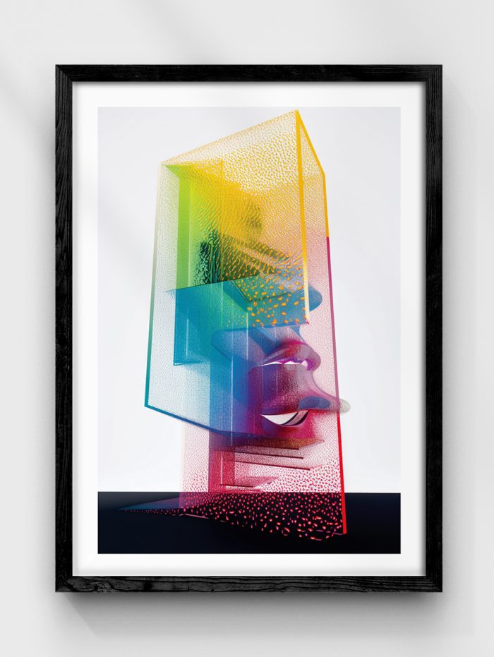 Glass Sculpture Poster