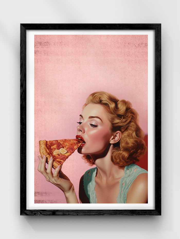 Retro Pizza Poster