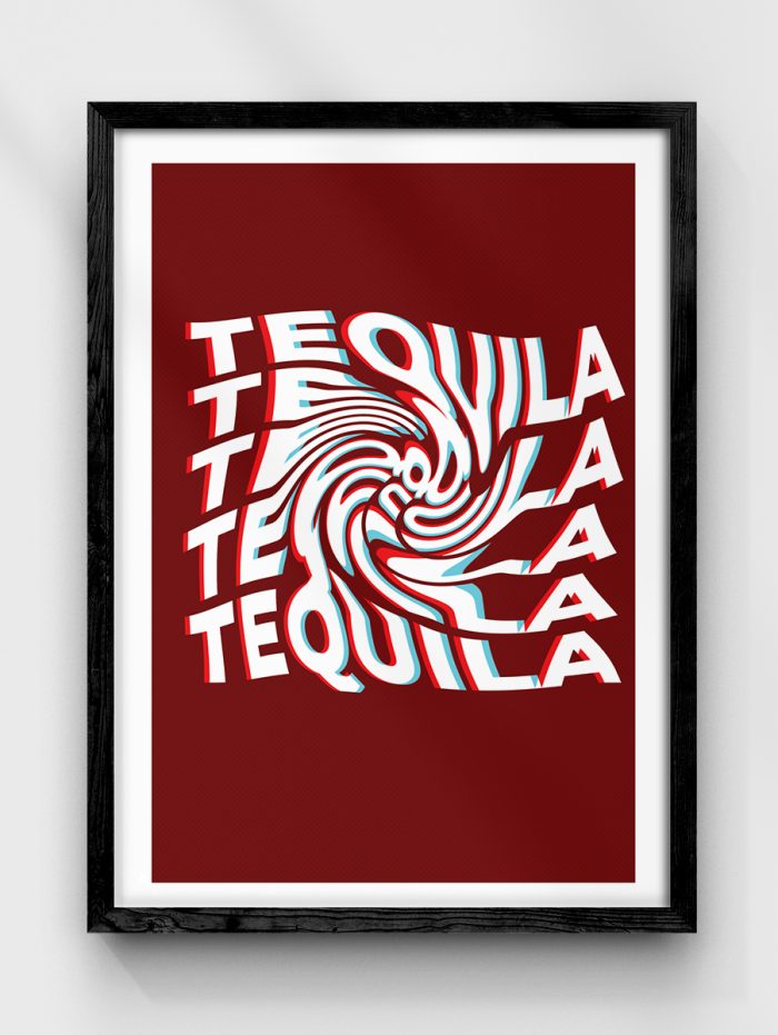 Tequila Glitch Poster