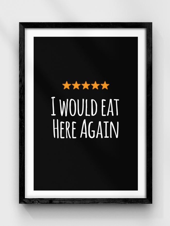 Would Eat Again Poster