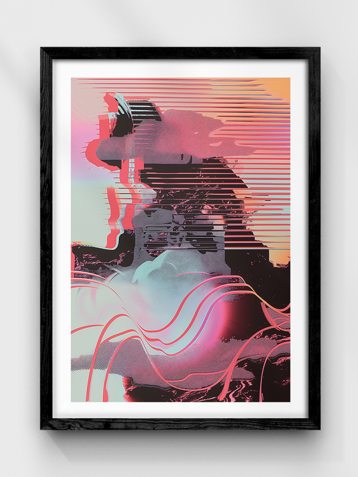 Abstract Surf-Art Poster