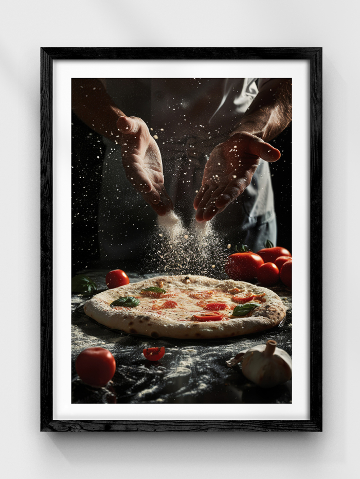 Chef Make Pizza Poster