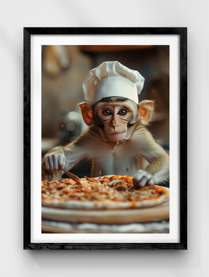 Monkey Chef Poster