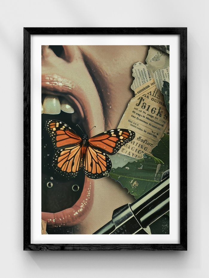 Mouth Butterfly Poster