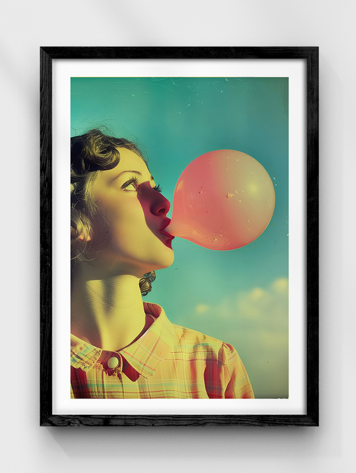 Retro Bubble Poster