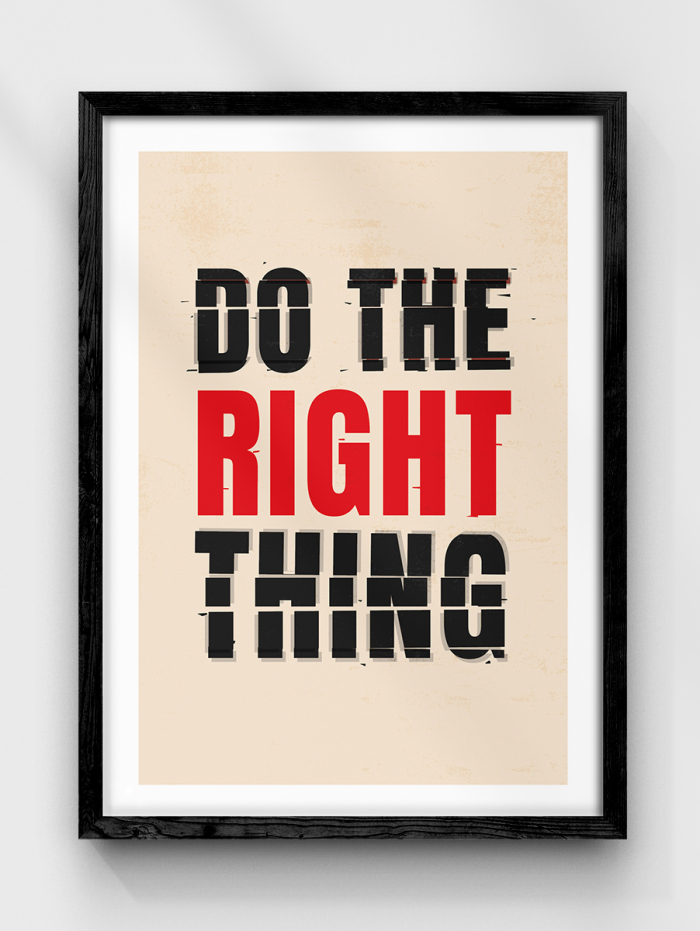 Right Thing Poster