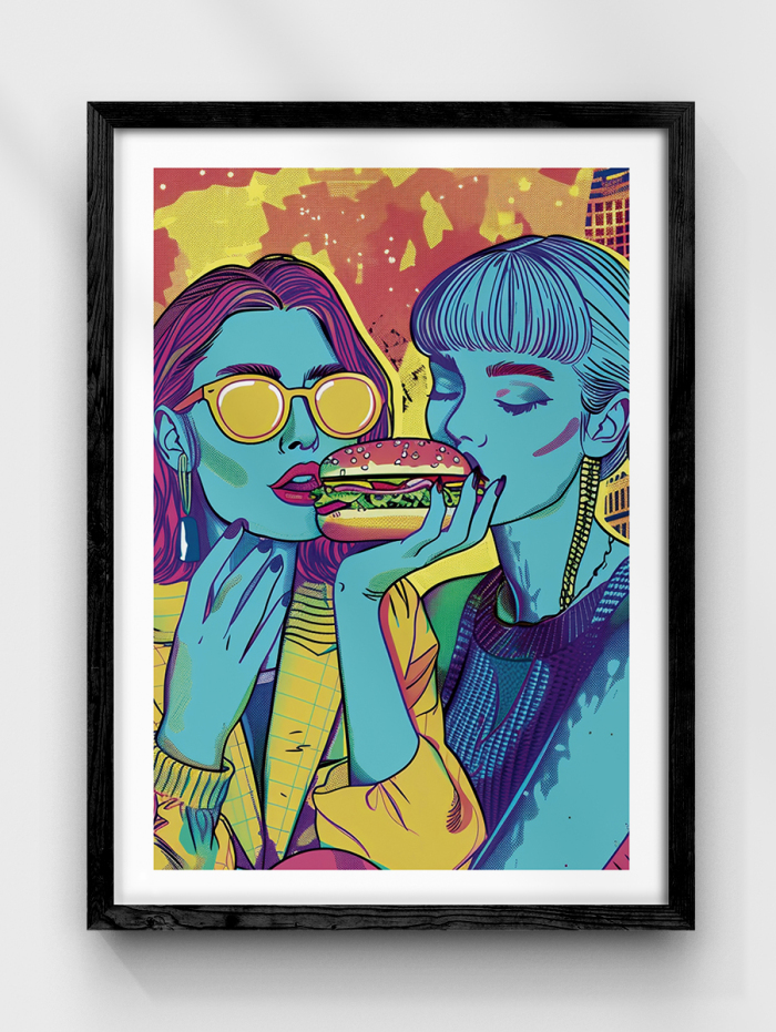 Burger Pop Poster