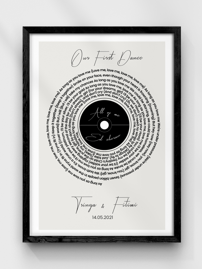 Modern Song Lyrics Poster