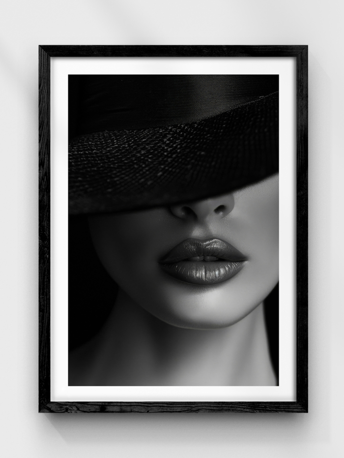 Graceful Portrait Hat Poster