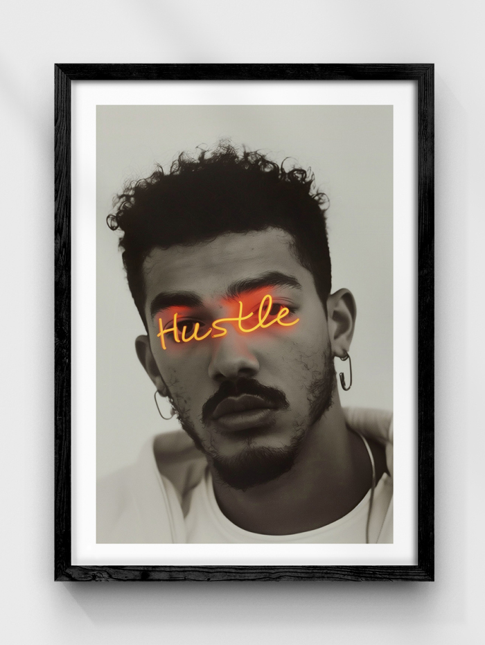 Hustle Portrait Poster