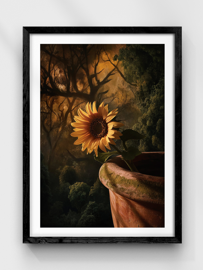 Sunflower Pot Poster